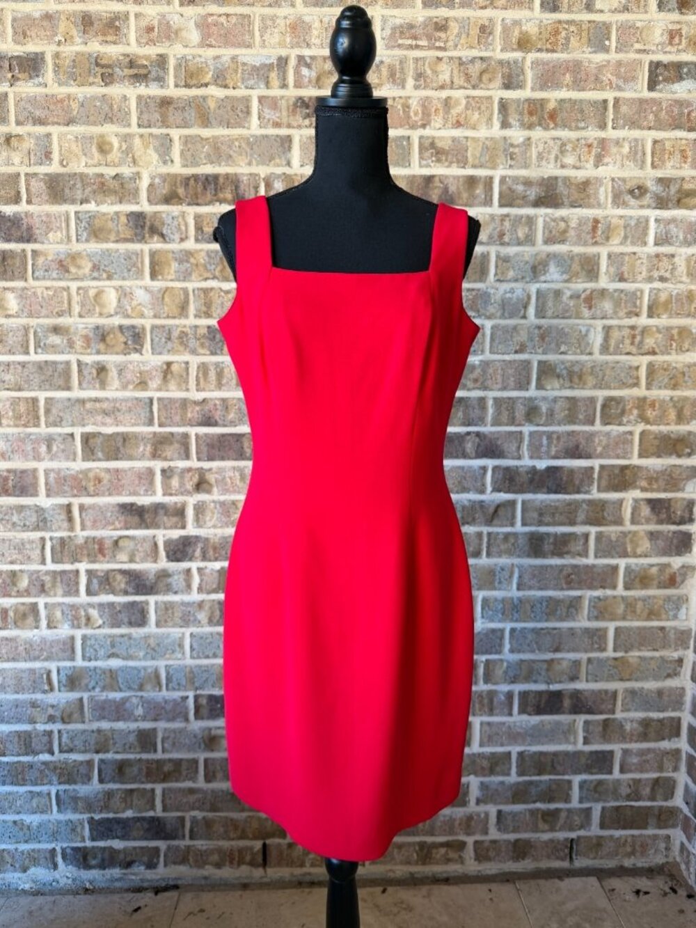 Andrea Polizzi for Rex Lester red sheath mini dress vintage 90's style cocktail